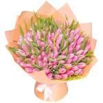 101 ярко розовый тюльпан