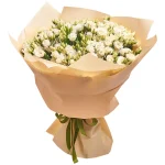 Букет из 35 белой эустомы