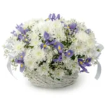 Корзина с цветами Белый ангел