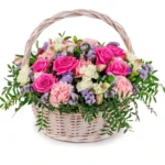 Корзина с цветами Вспышка счастья